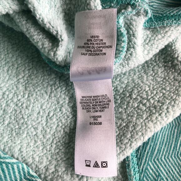 Cabela’s Embroidered Logo Hoodie Womens Small Teal Fleece Lined Gorpcore Outdoor - Picture 5 of 9